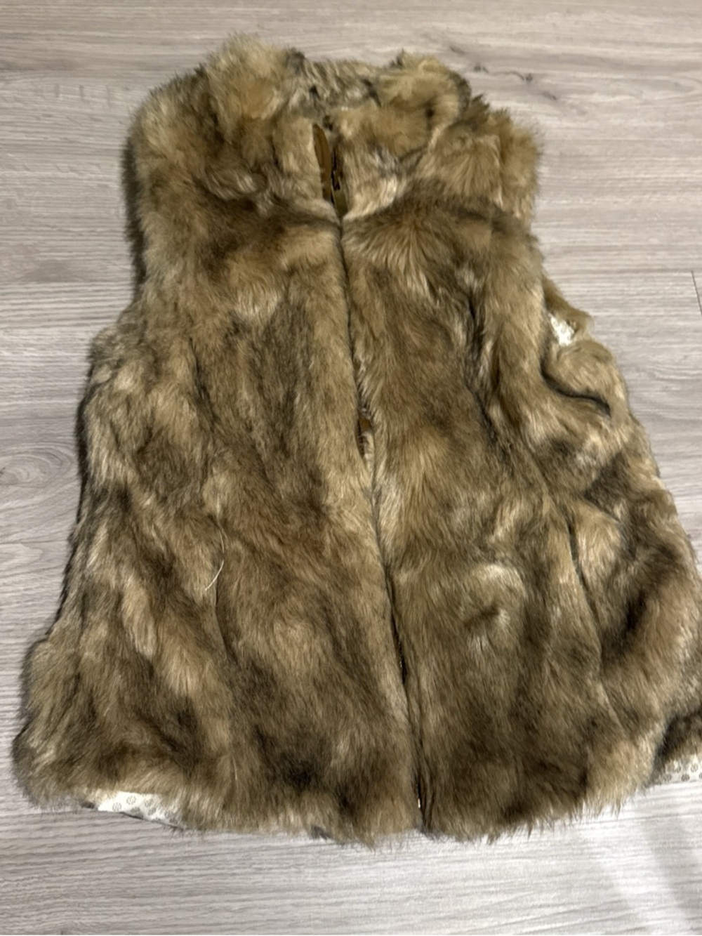 Brown Faux Fur Vest